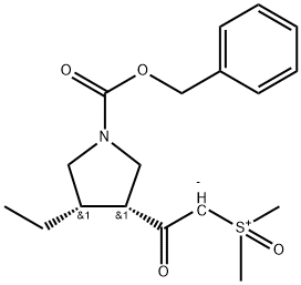 [2-[(3R,4S)-4-乙基-1-[(苯基甲氧基)羰基]-3-吡咯烷基]-2-氧代乙基]二甲基-亞砜内鹽